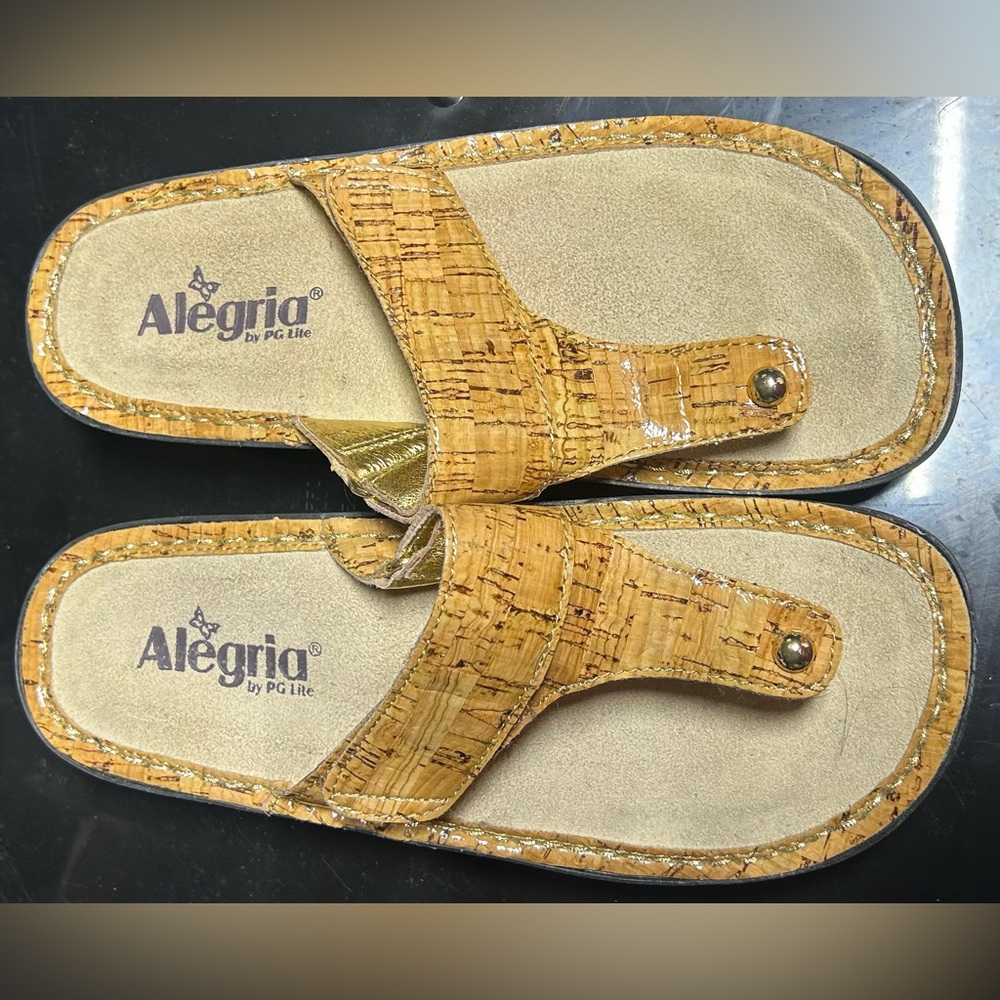 Alegria Carina Cork Sandals Shoes Women’s Sz 38 (8) - Picture 2 of 5